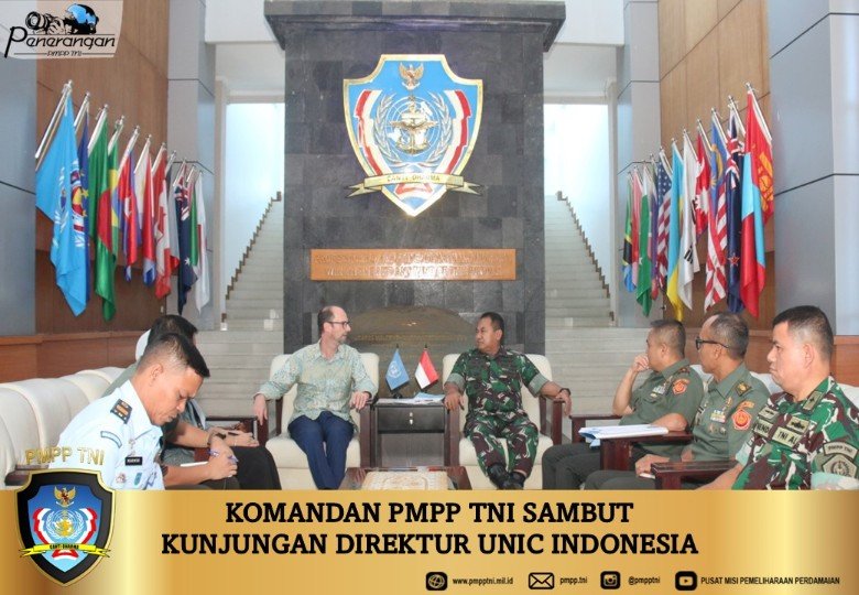 Komandan PMPP TNI Sambut Kunjungan Direktur UNIC Indonesia