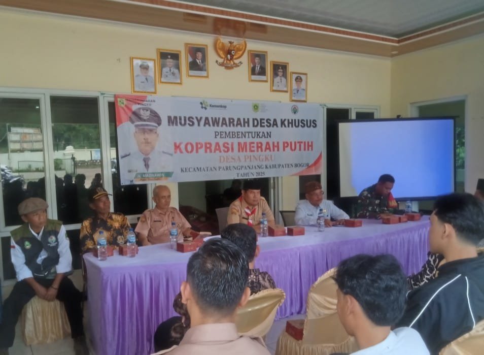 Musdes Pingku Terkait Pembentukan Koperasi Desa Merah Putih, Ini Kata Camat Parungpanjang dan Kades Pingku