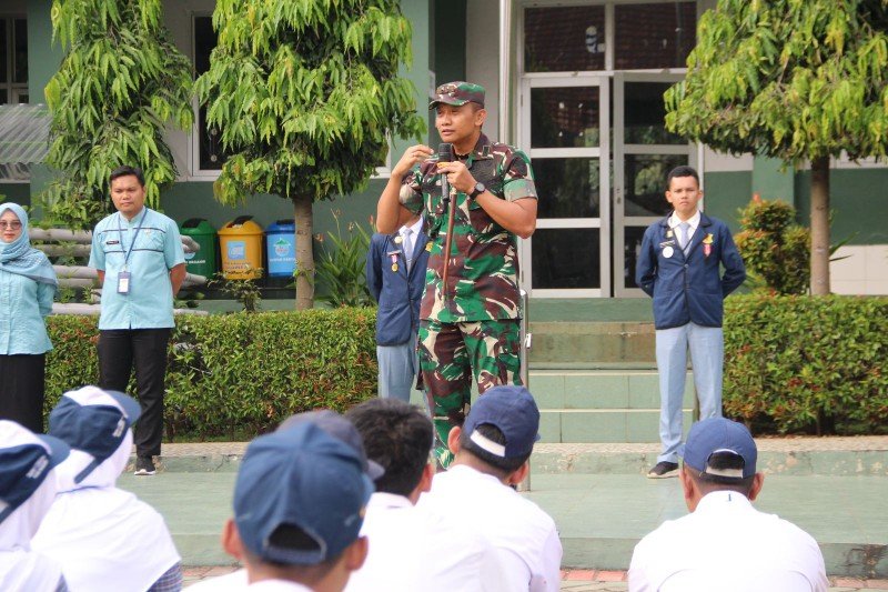 Bangun Karakter Sejak Dini, Dandim Kab. Bogor Ajak Siswa Baru Cintai Bangsa dan Disiplin Diri
