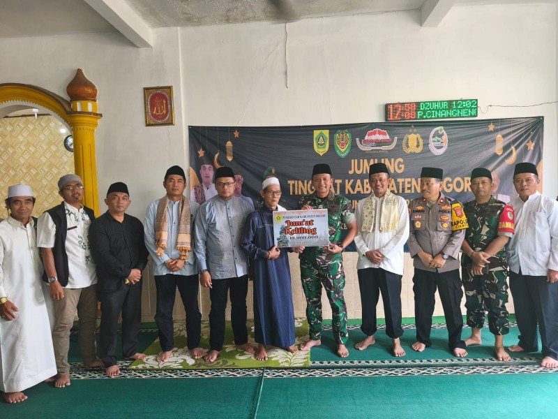Jumat Keliling Forkopimda Kab Bogor, Dandim 0621/Kab Bogor Sampaikan Pesan Keamanan dan Ketertiban