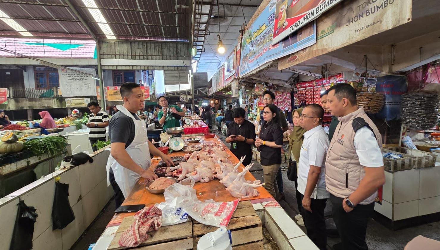 Jelang Idul Fitri, Satgas Saber Pangan Pusat Pastikan Stok dan Harga Bapokting di Palembang Terkendali