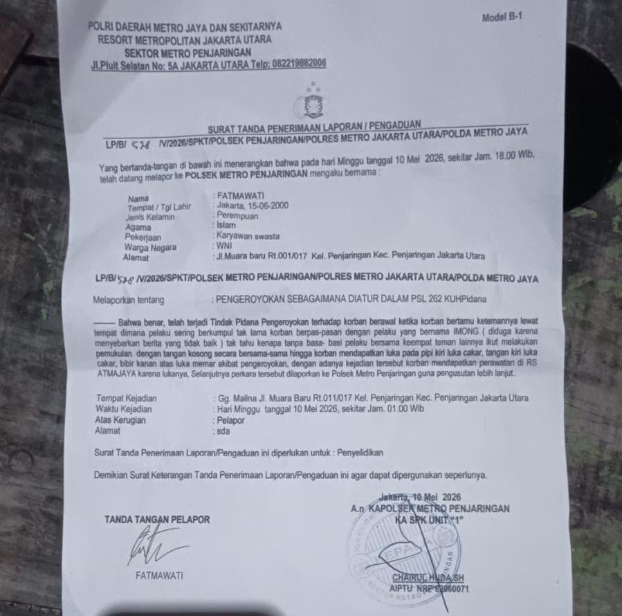 Satu Bulan Berlalu, Publik Menanti Tindak Lanjut Kasus Dugaan Pengeroyokan di Penjaringan