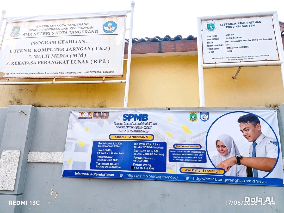 SMKN 5 Tangerang Buka Penerimaan Murid Baru Tahun Ajaran 2026–2027