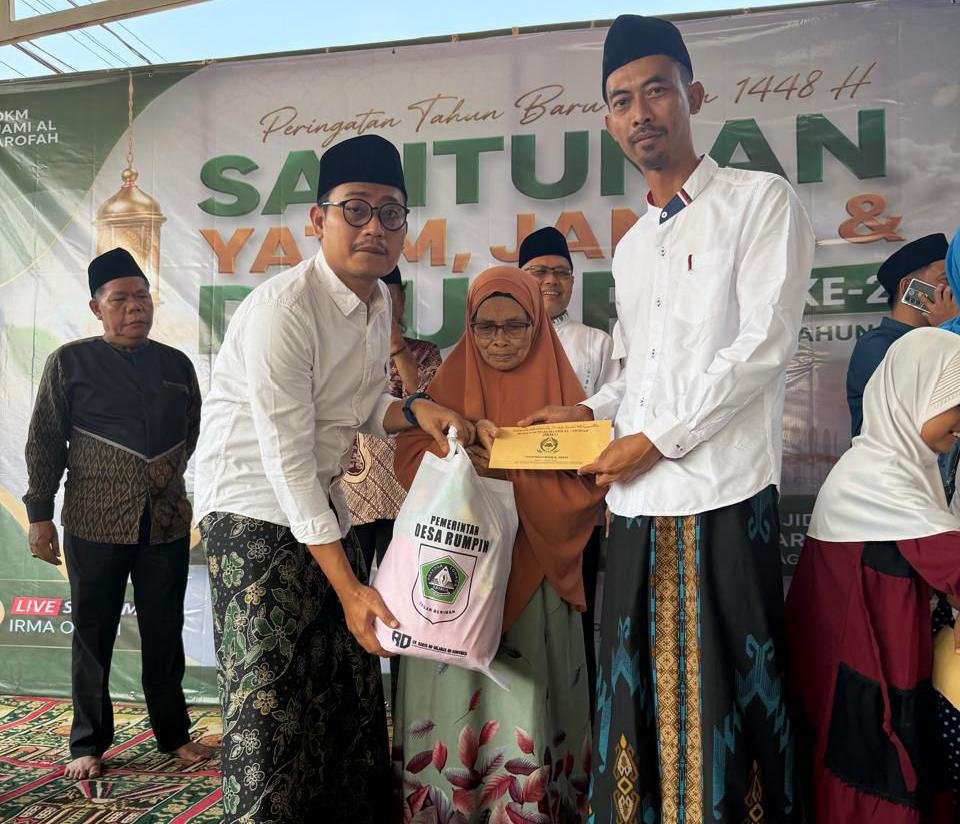 Ketua Panitia Yusuf Nugraha Alhamdulillah Acara Santunan Anak Yatim Berjalan Lancar
