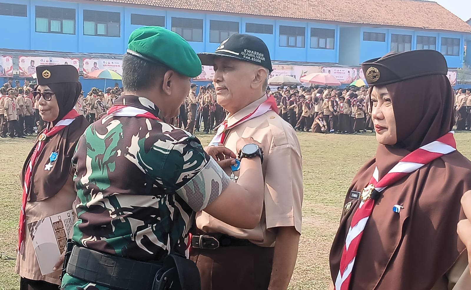 Danramil Parungpanjang Kapten INF Junaedi, S.os,. M.I.P Pimpin Peringatan Hari Pramuka ke-65