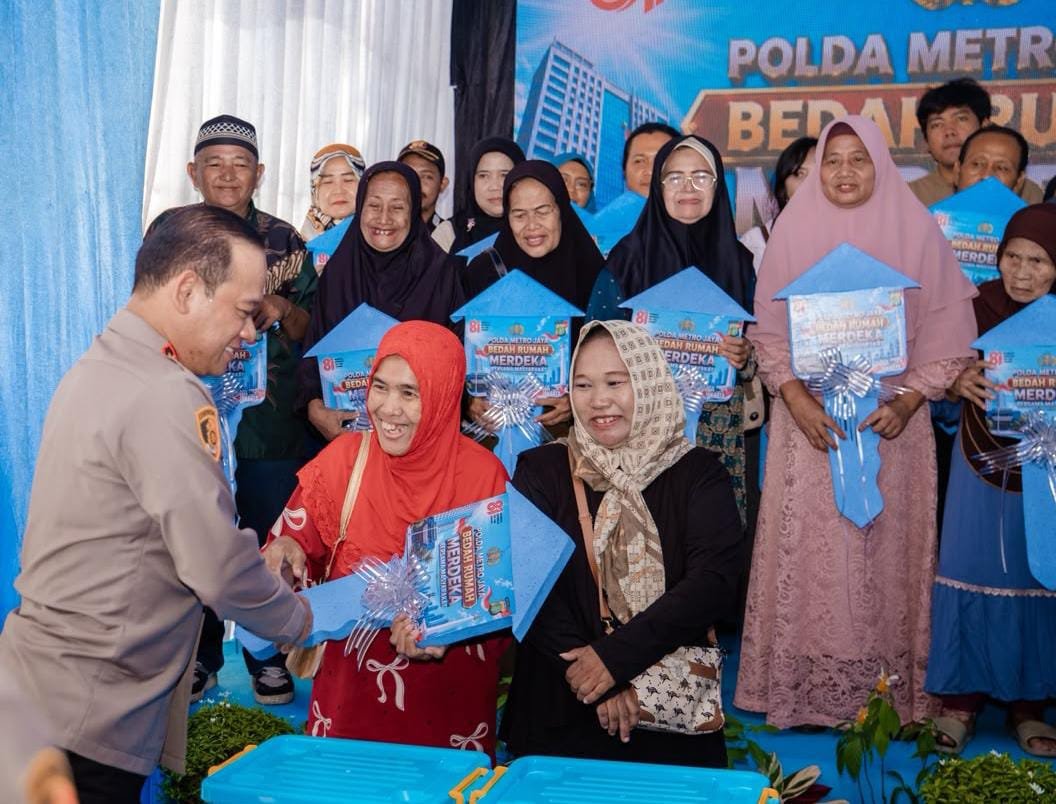 Wujudkan Program Presiden, Polda Metro Jaya Resmikan 35 Rumah Layak Huni