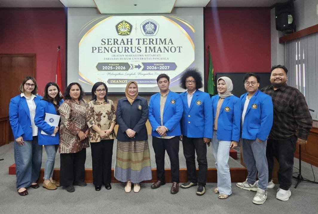 ​Estafet Kepemimpinan, IMANOT Fakultas Hukum Universitas Pancasila Resmi Gelar Serah Terima Jabatan Pengurus Periode 2026–2027