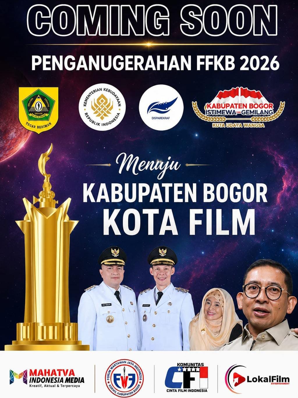 Penganugerahan Festival Film Kabupaten Bogor 2026 Dipastikan Digelar 12 September