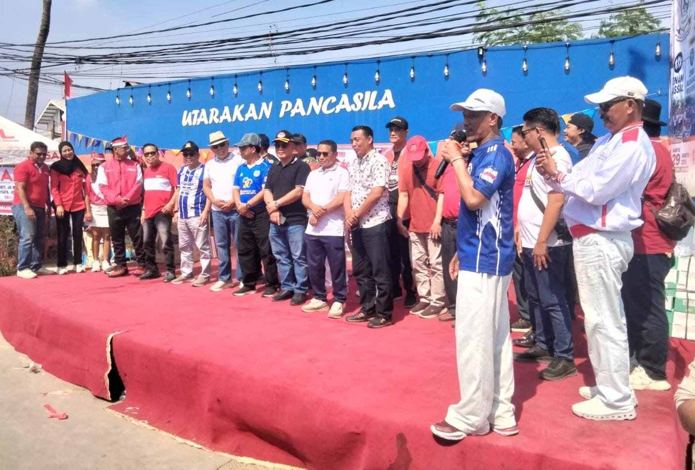 Polsek Koja Pengamanan Semarak HUT RI ke-81, 1.000 Warga Tugu Selatan Meriahkan Senam dan Gerak Jalan