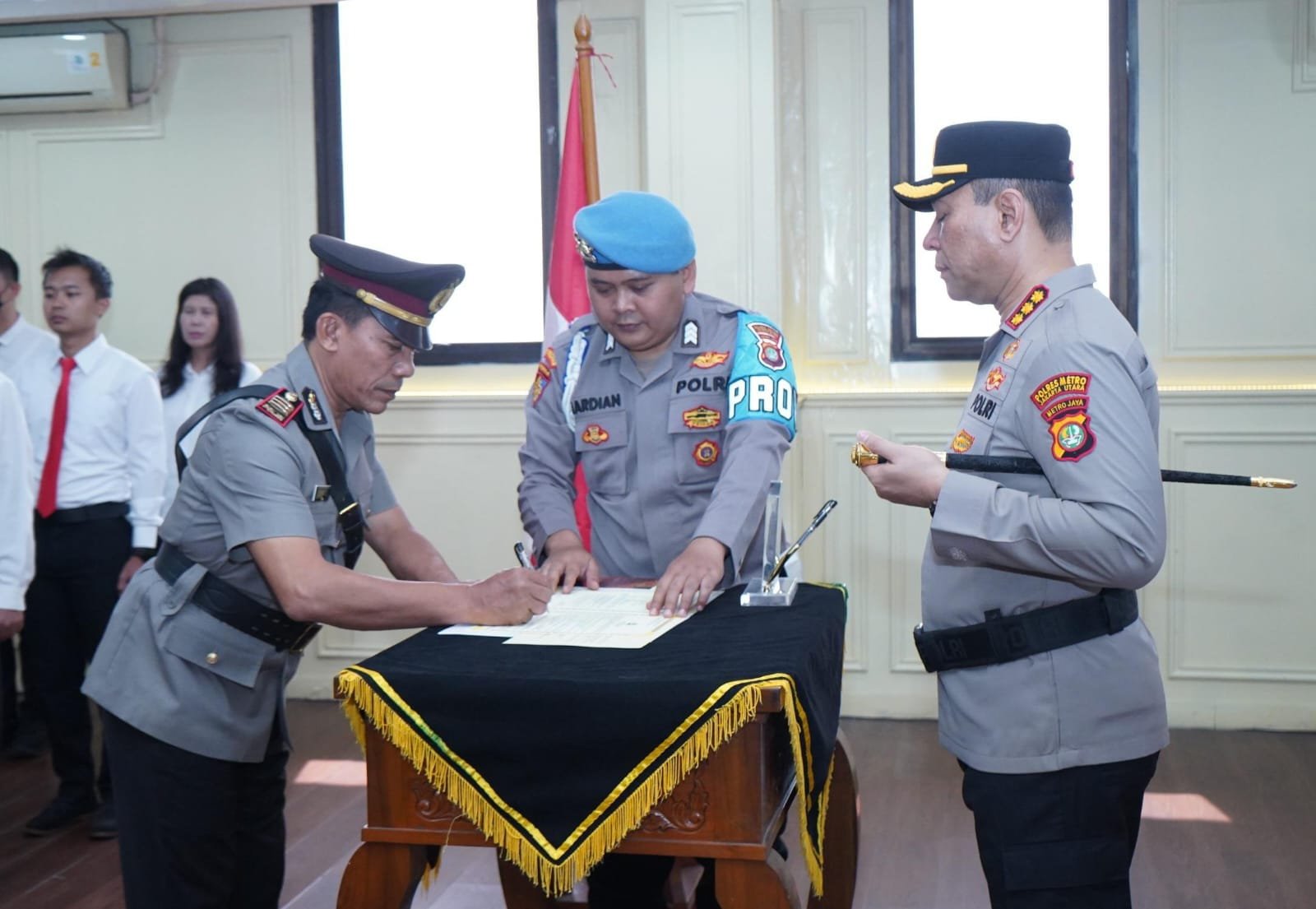 Polres Metro Jakarta Utara Gelar Sertijab Kapolsek Kelapa Gading dan Pelantikan Kasihumas