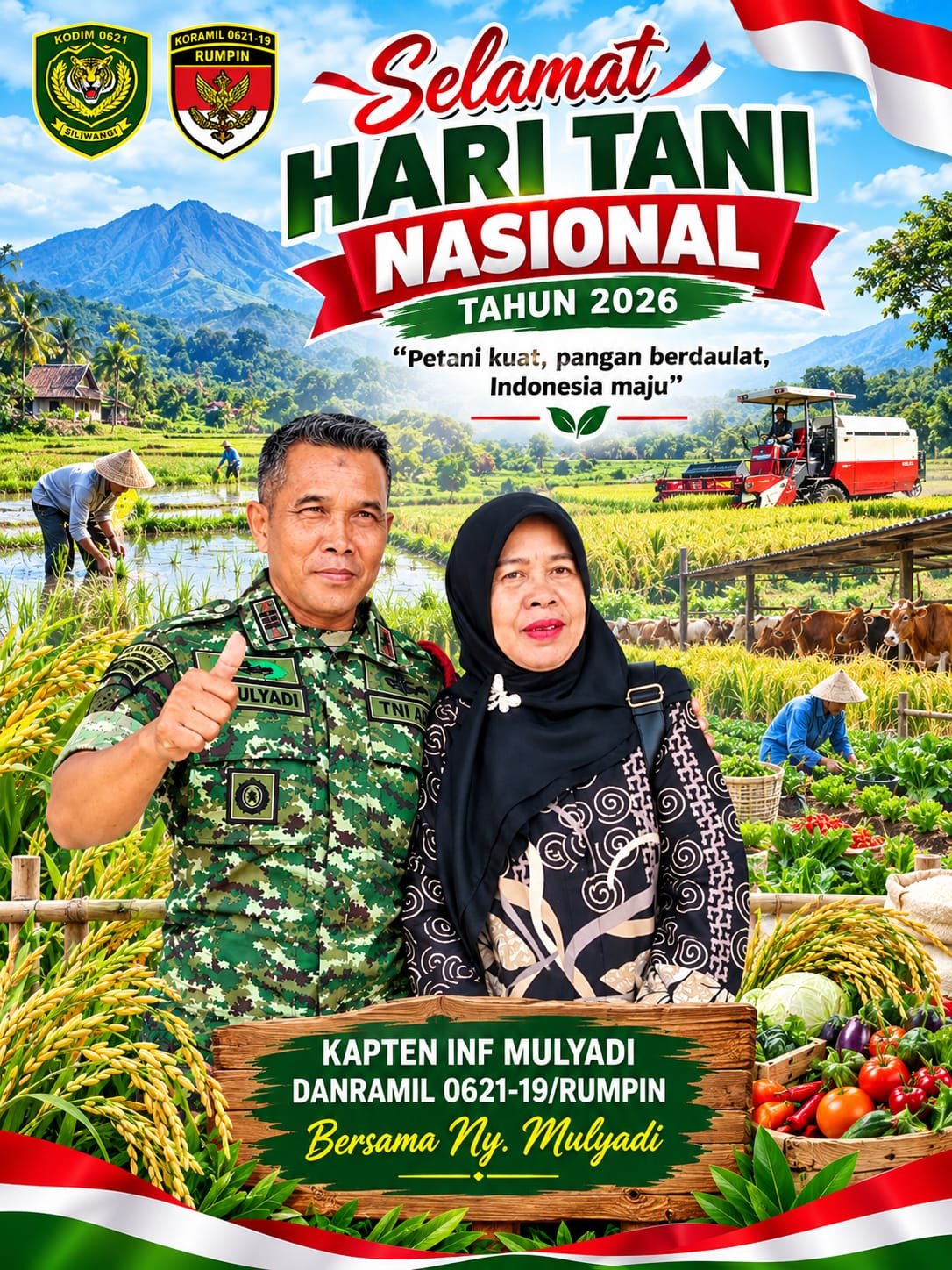 Hari Tani Nasional 2026: Sinergi Koramil Rumpin dan Petani Jaga Ketahanan Pangan Bogor