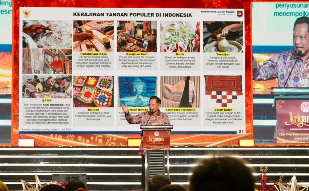 Tutup Rangkaian Acara Kriyanusa 2026, Mendagri Tito: Potensi Kerajinan Indonesia Luar Biasa
