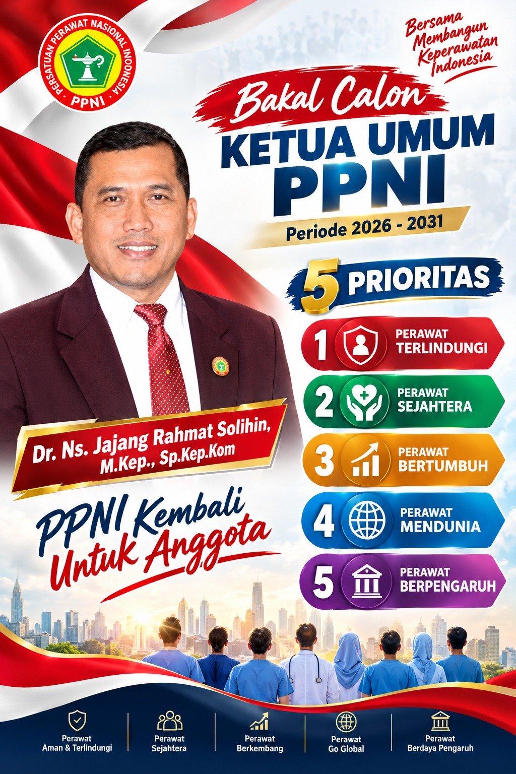 Dr. Jajang Rahmat Solihin Tawarkan 5 Prioritas Perjuangan untuk Kembalikan PPNI ke Pangkuan Anggota