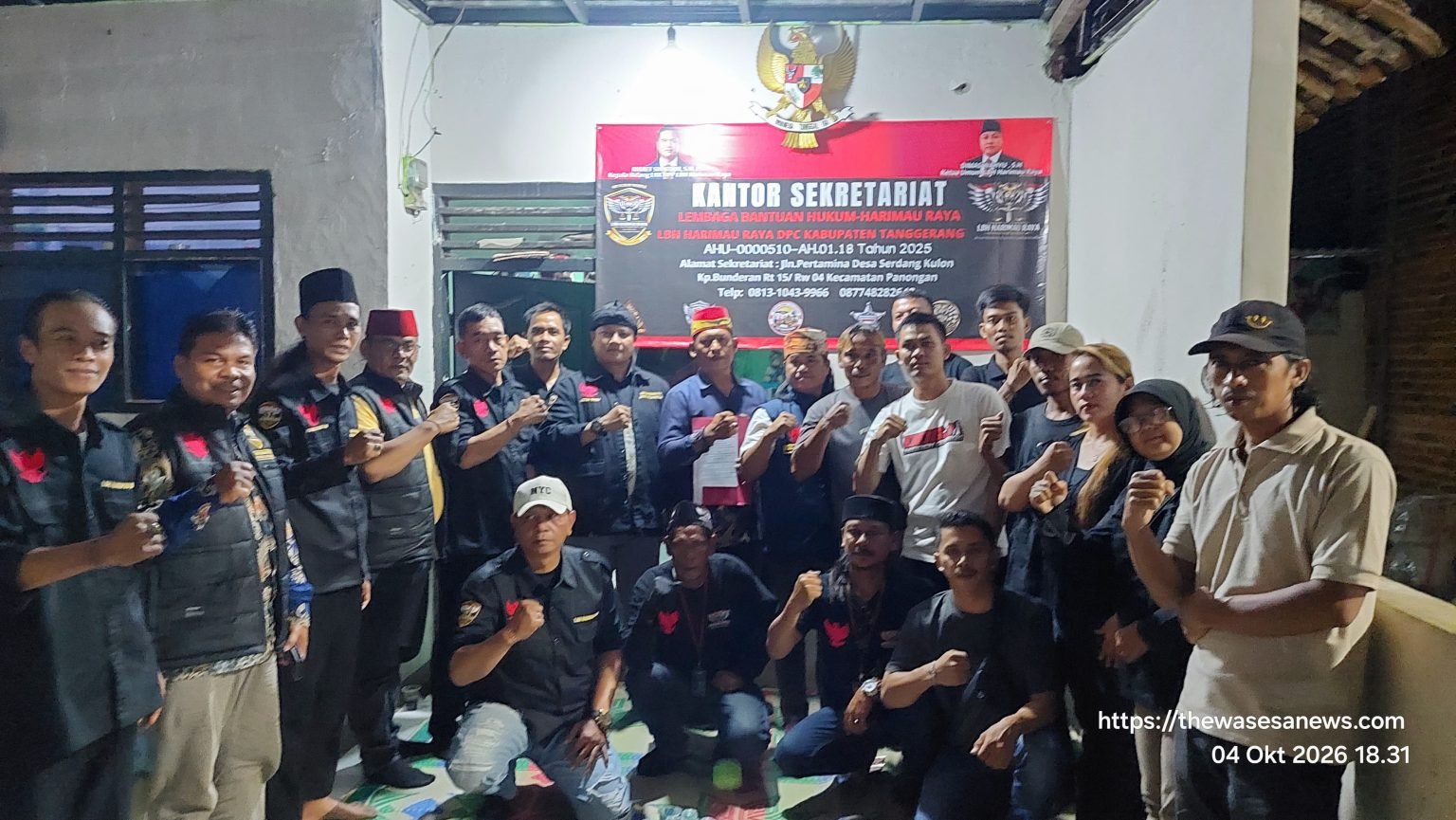 LBH Harimau Raya Perkuat Sayap di Banten: DPC Kabupaten Tangerang Resmi Dikukuhkan