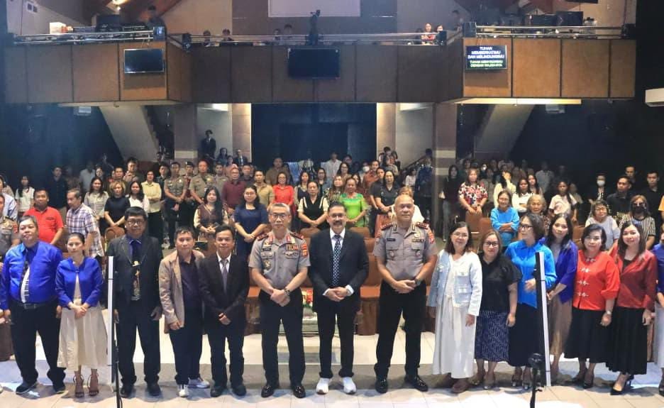 Lewat Minggu Kasih, Kapolda Gorontalo Ajak Jemaat Jadi Mitra Polri Jaga Keamanan