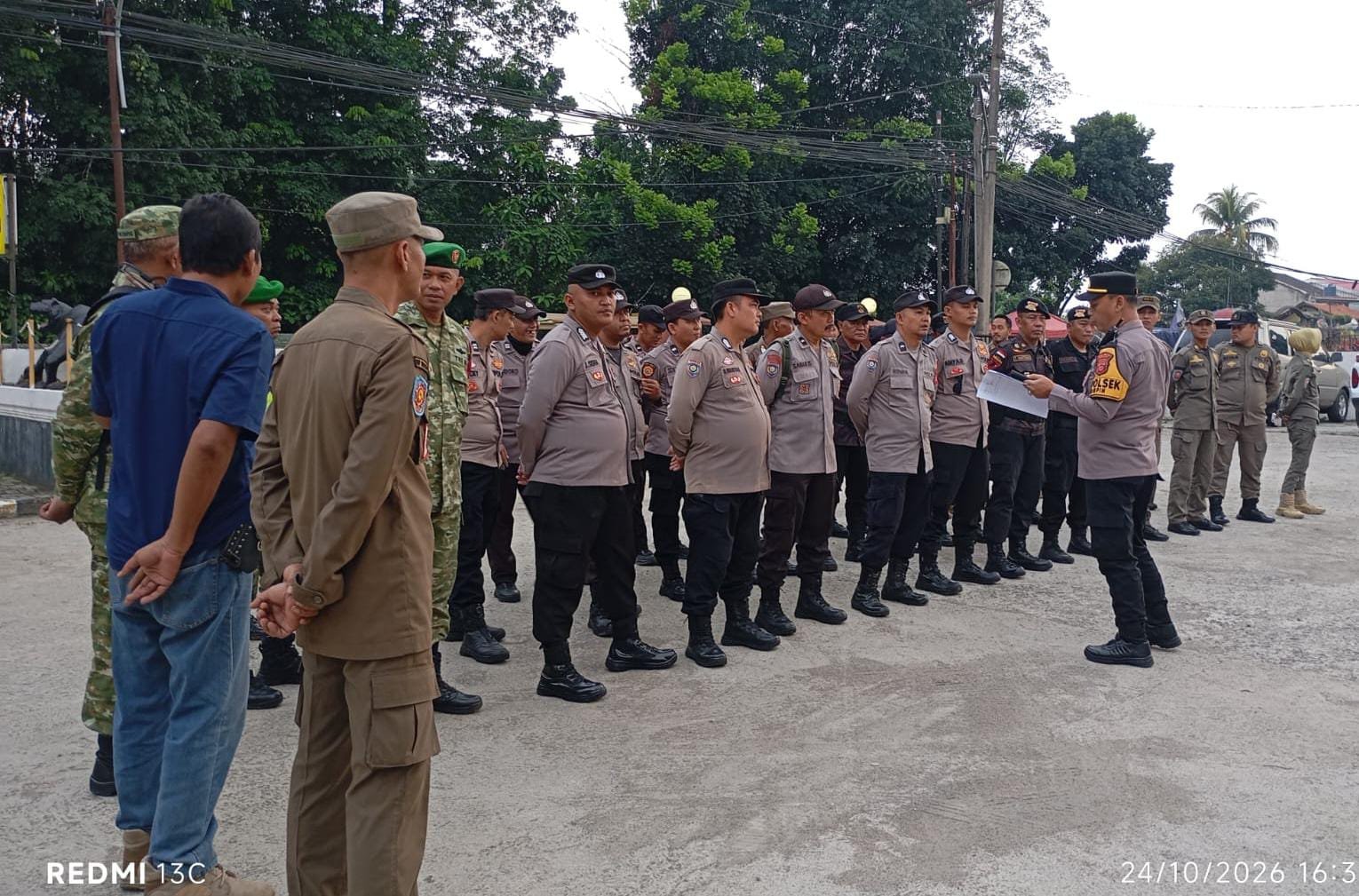 Sambut Pesta Rakyat, Polsek Rumpin Perketat Pengamanan Lintas Sektoral